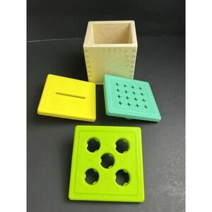 Lovevery Wooden Drop Box Replacement – Wooden Box With 3 Original Tops – Montess